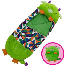 (Green, 180*70cm/70.87*27.56in) Children Animal Cartoon Sleeping Bag Fashion Comfortable Cute Throw Pillow Gift