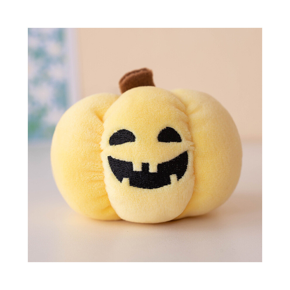 (Yellow Black) Pumpkin Halloween Luminous Plush Toy Keychain Pendant Decoration Stuffed Doll-image-OPC-PJGZ628-NEW