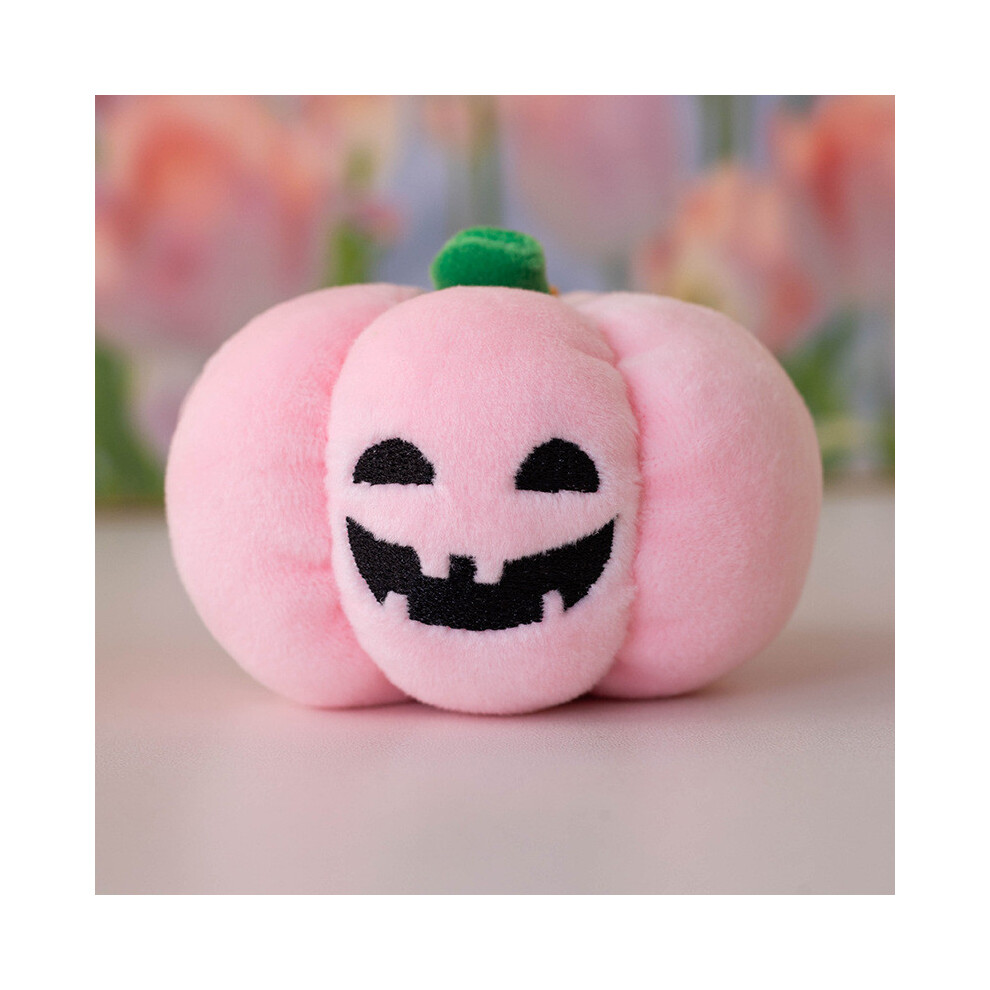 (Pink Black) Luminous Pumpkin Halloween Plush Toy Keychain Pendant Decoration Stuffed Doll-image-OPC-PJGZ68G-NEW