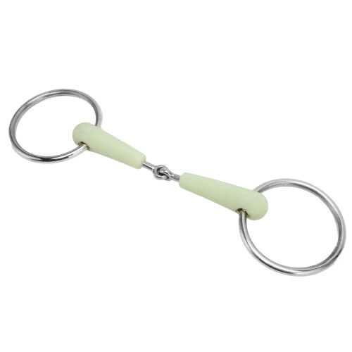 Stainless Steel Wrapped Loose Circular Ring Horse Snaffle Bit Mouth For Training