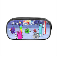 (StyleP) Kids Numberblocks Character And Teens Pencil Case Waterproof Nylon Bag Storage