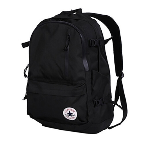 (Black)Converse Canvas Rucksack große Kapazität Schüler Schule Reisetaschen Farbe einfarbig