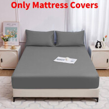 (Grey, 90x200x30cm) Waterproof Durable Mattress Protector Modern Design Home Guest Supplies Rooms