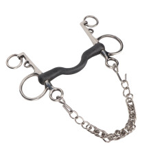 Stirnbiss Edelstahl Sicher Rostfrei Handpoliert Pferdemund Zunge für Pferdeaccessoires 127mm / 5,0 Zoll