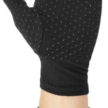 1 Paar Fingerlose Handschuhe 16 cm 21 cm Schwarz/Grau
