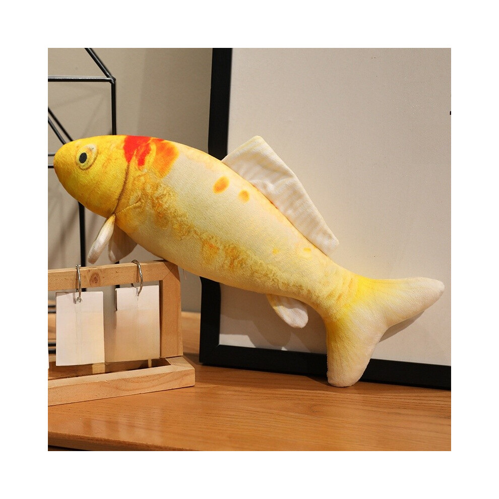 (Gold, 40cm) Fish Koi Large Decor Short Plush Toy Cover Fluffy Filling Bedside Room Living-image-OPC-PJGZM7N-NEW