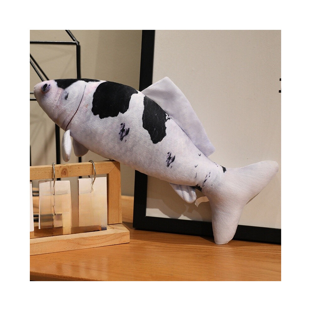 (Black, 100cm) Large Fish Koi Decor Short Plush Toy Cover Fluffy Filling Living Bedside Room-image-OPC-PJGZM9Z-NEW