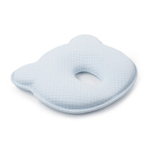 Baby-Shaping-Kissen Verhindert Plattschädel Bärenform Memory Foam Feuchtigkeitsabsorbierend 3D-Nursing-Kissen Blau
