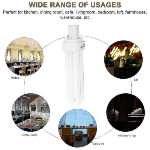 4pcs Compact Fluorescent Bulb 13W Fluorescent Lamp Bulb 2 Pin Plug In LED Lamp Bulb Accessory 1