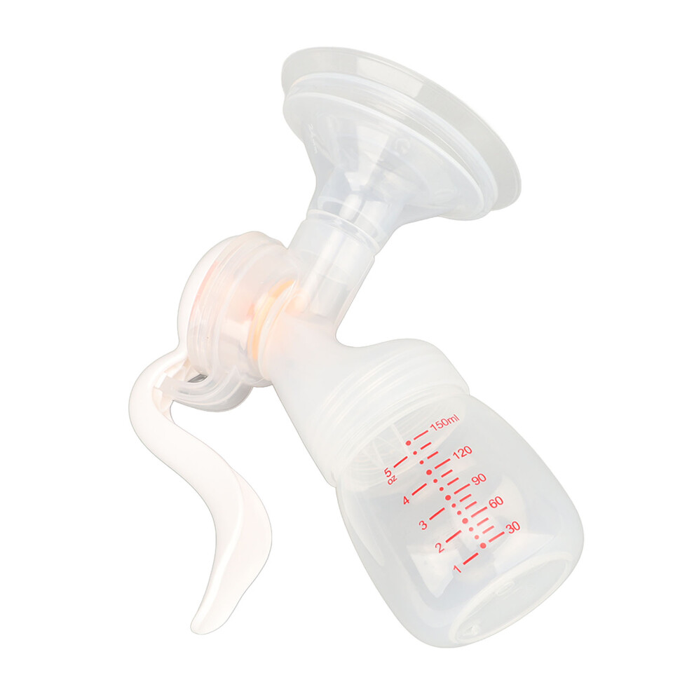 Manual Breast Pump with Strong Suction, Heat Resistant, 22x9cm
