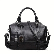 (Black)borse tote donna in pelle grande capacità tracolla singola regali