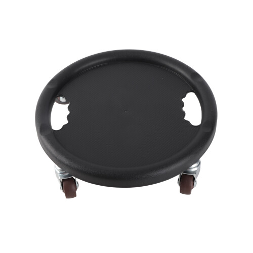 Core Slider Bauch-Workout-Scheibe, 4 Rollen, Schwarz