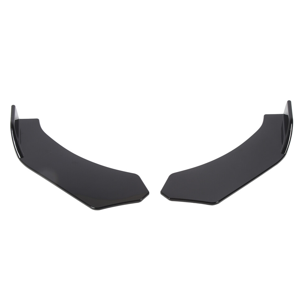 Universal 57Cm Front Bumper Lip Glossy Splitters For Racing Look Black 7891338285893