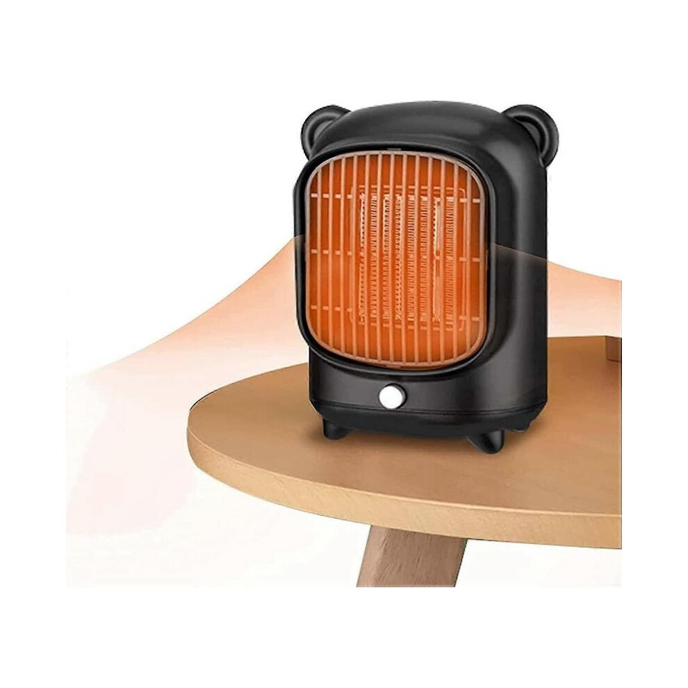 (US PLUG,GREEN)Portable Mini Ceramic Heater With Ptc Thermostat Small Ceramic Heater