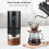 Electric Coffee Grinder,  Electric Small Automatic Conical Burr Coffee Grinder, Usb Rechargeable 4