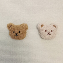 Plüschbär Kühlschrankmagnet, Gummimagnet, weicher 3D-Tier-Kühlschrankmagnet für Küchen dekoration, Milchtee-Farbe