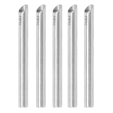 5 Stück Empfangsröhren, Edelstahl silberfarben, 0,3 Zoll