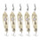 5 Stück LED Köderlicht, Edelstahl, 80 mAh, Gold 2
