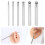 6 Stück Piercingnadeln Edelstahl 4–10 mm 7,5 cm 15