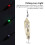 5 Stück LED Köderlicht, Edelstahl, 80 mAh, Gold 7
