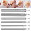 6 Stück Piercingnadeln Edelstahl 4–10 mm 7,5 cm 4