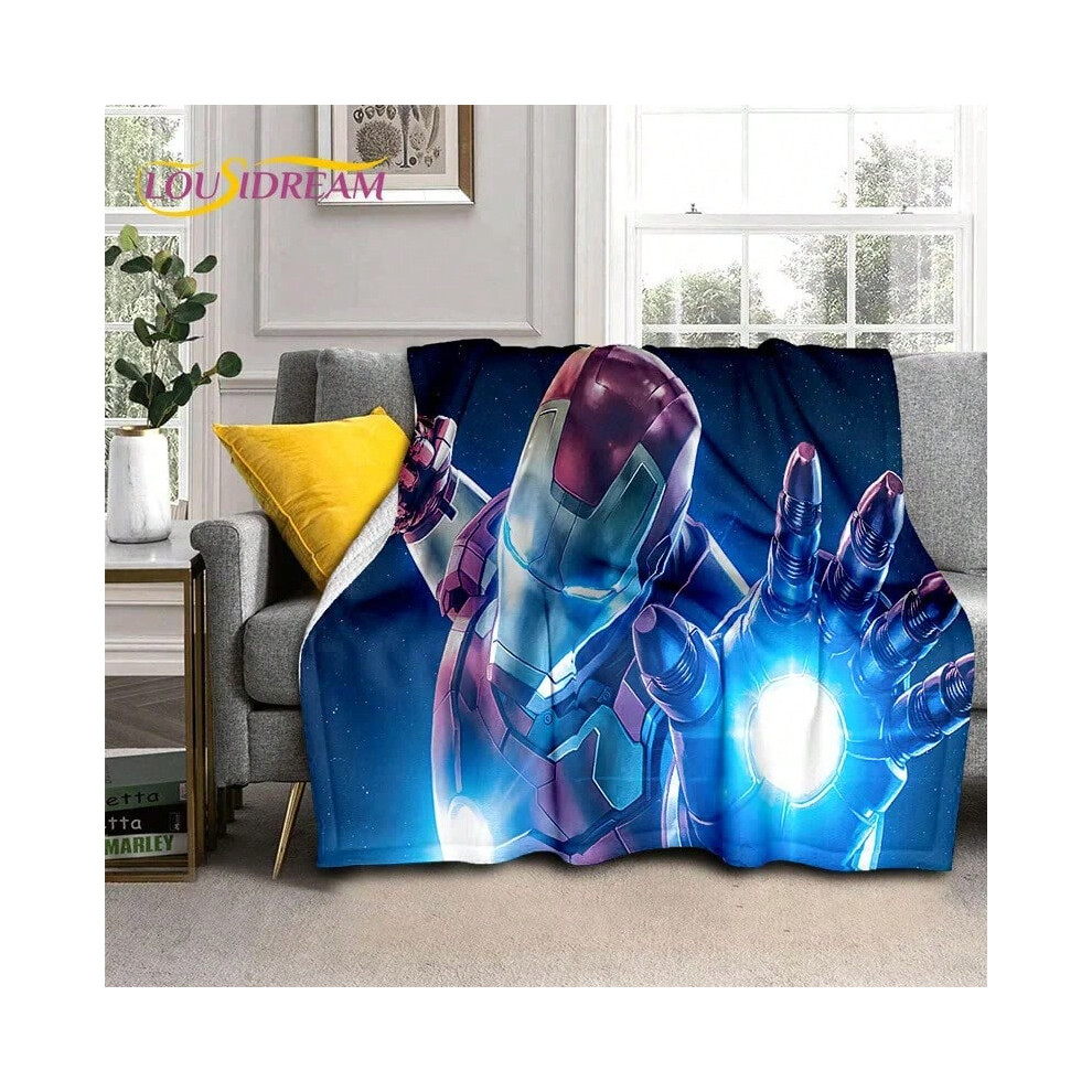 (23, 75x90cm) Superhero Marvel Avengers Spider Man Cartoon Soft Flannel Blanket for Beds Bedroom Sofa Picnic,Throw Blanket for Cover Kids Gift-image-OPC-PJH2KC9-NEW