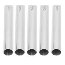Aufnahmerohr, 5 Stück, medizinischer Edelstahl, 2,8 Zoll, Silber