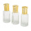 3 Stück nachfüllbare Parfümflasche 10 ml goldene Kappe 15