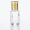 3 Stück nachfüllbare Parfümflasche 10 ml goldene Kappe 8
