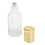 3 Stück nachfüllbare Parfümflasche 10 ml goldene Kappe 5
