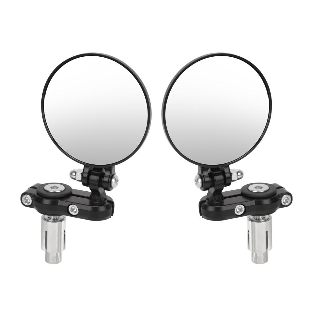 Motorcycle Rearview Mirror Set 2 Pack 3In Round Folding For 7/8In Handlebar 5011338292819
