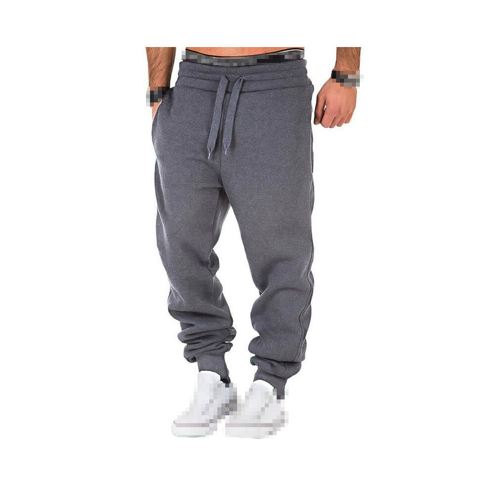 (DarkGray,3XL)Pantalon de survêtement jogging sport taille élastique pour homme gym entraînement pantalon
