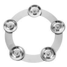 Metallic Cymbal Tambourine Hi-Hat For Drums - Durable Metal, Clear Tone, Jazz & Percussion Compatible, Pros And Amateurs