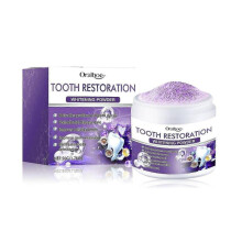 Oralhoe Purple Tooth Powder Cleans Tooth Stains Cleaning Care Fresh And Gentle Ingredients Care for Teeth