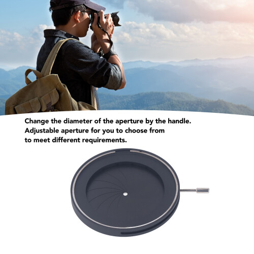 Aluminum 59g 2-50mm Adjustable Iris Diaphragm 2