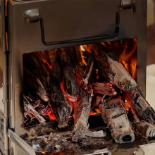 Quadrate höhenverstellbarer Holzkohle-BBQ-Grill