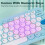 Wireless Wireless Keyboard & Mouse Combo 2.4G Ergonomic Compact Silent Black Pink Blue 4
