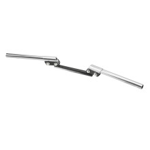 Lenker 22 mm universell verstellbar für Motorrad ATV Scooter Offroad Silber