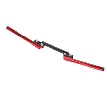 Roter Motorradlenker, 22 mm, universell verstellbar, für Straßen- und Offroad-Motorräder