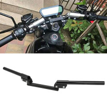 Schwarzer Universal-Lenker 22 mm für Motorrad ATV Scooter verstellbar