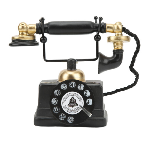 Vintage Harz-Telefon Modell-Deko 18x16x8 cm 1