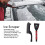 Schneebürste Eiskratzer 66cm/26in, 8,9oz, Grau/Rot 11