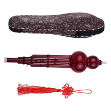 Hulusi-Floete 2-Tone C Key Hulusi Gourd Flute Cucurbit Chinese Traditional Instrument With Chinese Knot Carry Bag