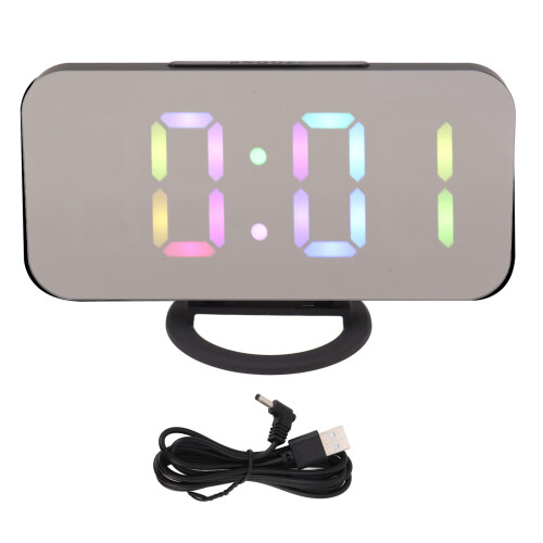 CR2016 200mAh schwarzer LED-Wecker 87x158x55mm 1