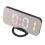 CR2016 200mAh schwarzer LED-Wecker 87x158x55mm 14