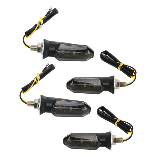 TL-12V Mini gelbe LED-Blinker 4 Stück 1200 lm