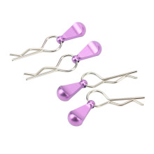 4 Stück lila 34x12mm RC-Car-Karosserienclips 1/8 1/10