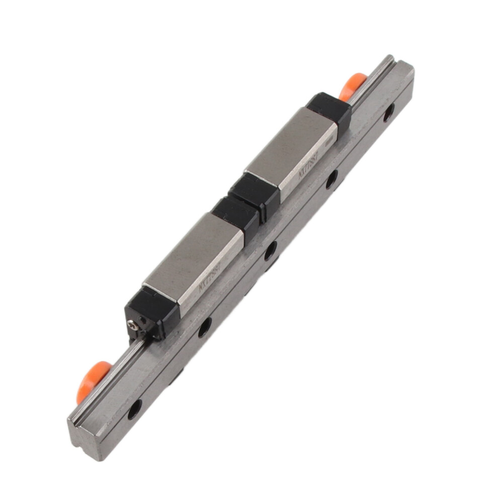 Linear Rail With 2 Slide Blocks Heavy Duty Bearing Steel Construction 5021338317238