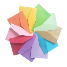Envelopes Pack Of 30 Colourful Envelopes For Cards Mini Pocket Envelopes Transparent Gift Bags With Handles Bank Envelopes