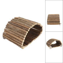 Vogel Holz Hängematte Zelt Bogenbrücke-Form Papageien-Versteck für Ruhe Schlaf Spiel